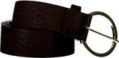 DEELUXE Leren riem met opengewerkte detailsAMAEL Brown