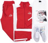 Rood dames trainingspak Flair 212054