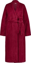Cyell CERISE dames badjas van badstof - rood - Maat 42 Wijnrood maat 42 (XL)