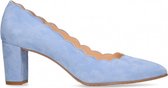 Van Dalen  - Pump Met Schulprand Suede - Blue - 40