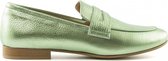 Van Dalen  - Loafer Metallic Leer - Green - 37