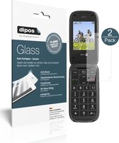 dipos I 2x Pantserfolie helder compatibel met Doro PhoneEasy 613 Beschermfolie 9H screen-protector