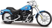 schaalmodel Harley Davidson 2002 Fxstb Train 1:18 blauw