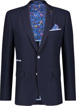 A fish named Fred- Blazer navy wool herringbone - 52-EU