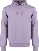 Purewhite -  Heren Regular Fit  Essential Hoodie  - Paars - Maat S