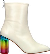 Kurt Geiger London Rainbow Enkellaarsjes - Enkelboots met rits - Dames - Wit - Maat 38+