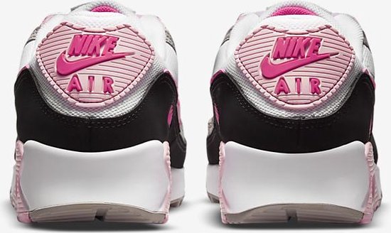 Nike Air max 90 dames sneaker - Wit/Roze/Zwart - Maat 38.5 | bol.com