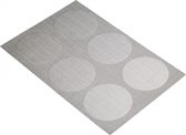 Kitchencraft Placemat 30 X 45 Cm Pvc/polyester Zilvergrijs