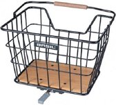 Basil Fietsmand Nordland 23 Liter Bamboe/kurk Bruin/zwart
