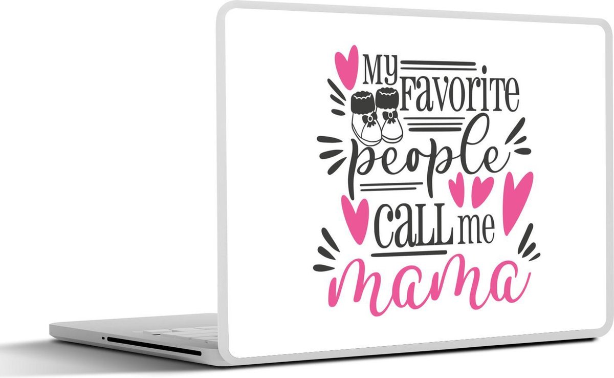 Afbeelding van product SleevesAndCases  Laptop sticker - 15.6 inch - Moederdag - Kinderen - Quote