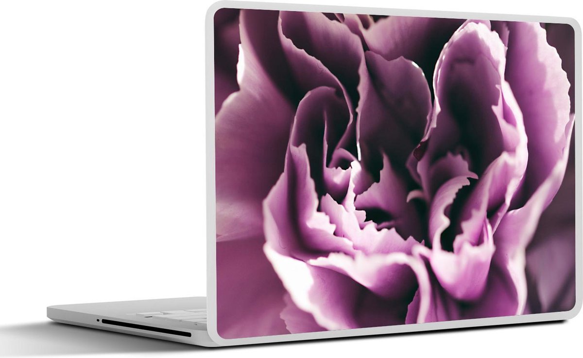 Afbeelding van product SleevesAndCases  Laptop sticker - 17.3 inch - Close-up van de bladeren van een anjers bloem
