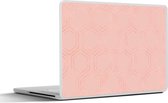 Sticker pour ordinateur portable - 11,6 pouces - Motifs - Luxe - Rose - Hexagones