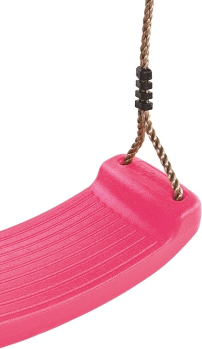 Kunststof Schommelzitje Roze met PP touwen