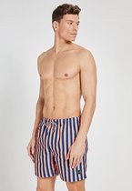 Shiwi Swimshort midi stripe - oranje - XXXL