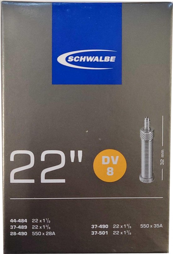 Schwalbe Binnenband Dv8 22 X 1 3/8 (28/44-489/484) Dv 32 Mm