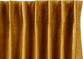 Lifa Living - Fluwelen Gordijn - Ocher - Verduisterend - Gordijnen met 10 Ophanghaken - Wasbaar - Kreukherstellend - Kleurvast - 250 x 150 cm