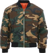 Fostex Garments - MA-I flight jacket camouflage (kleur: Woodland / maat: S)