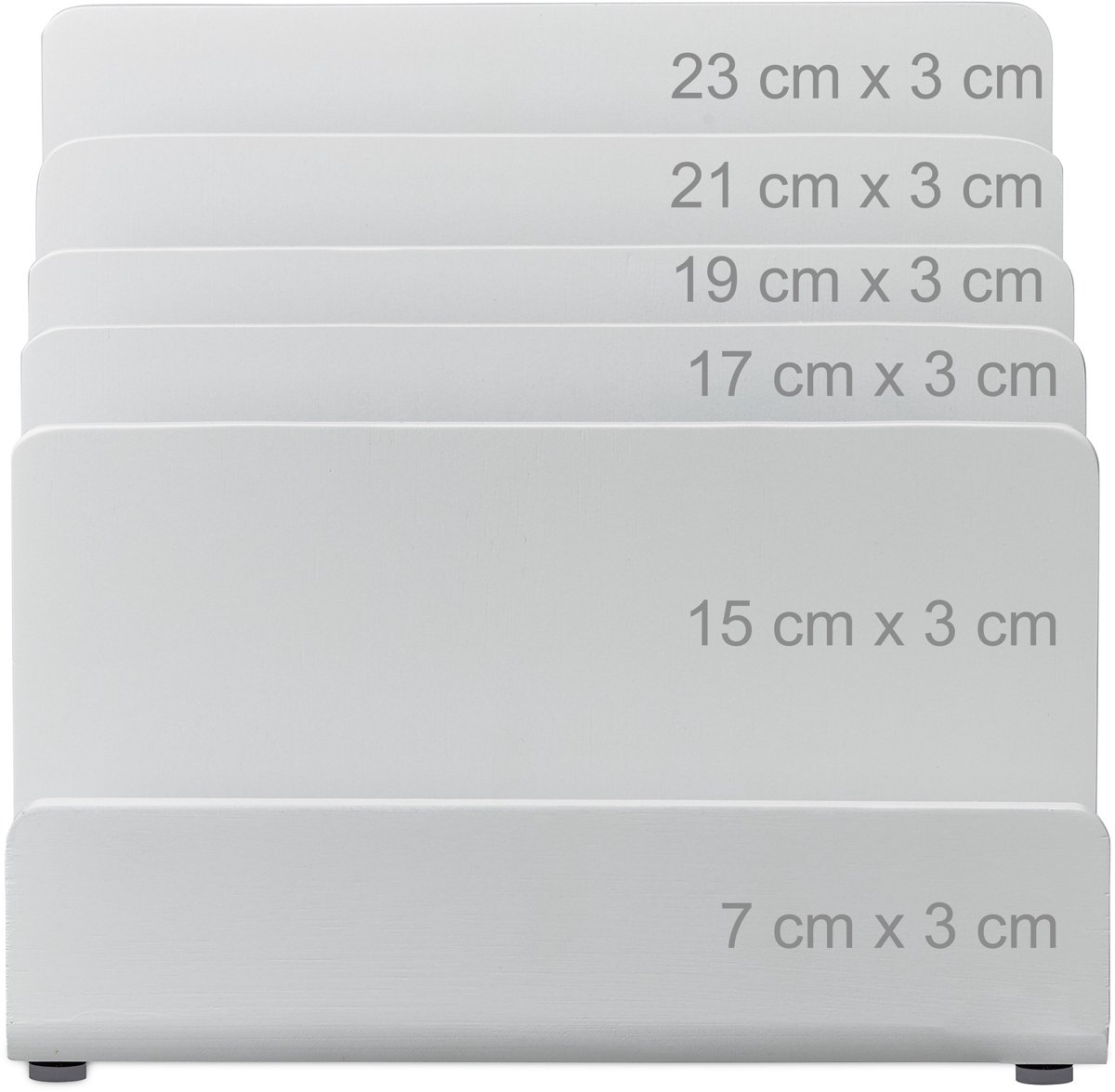 Relaxdays brievenhouder, 5 vakken, metaal, kantoor, bureau, H x B x D: 19 x 20,5 x 37,5 cm, staande postbak, antraciet