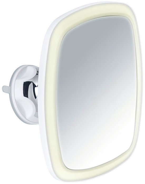 Wenko Wandspiegel Make-up Nurri Dames Led 20,5 Cm Abs Wit