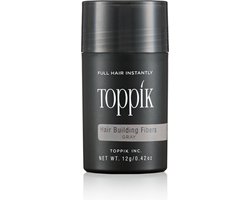 Toppik Hair Building Fibers Grijs - 12 gram - Cosmetische Haarverdikker - Verbergt haaruitval - Direct voller haar
