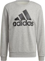 Adidas essentials big logo sweatshirt in de kleur grijs/zwart.