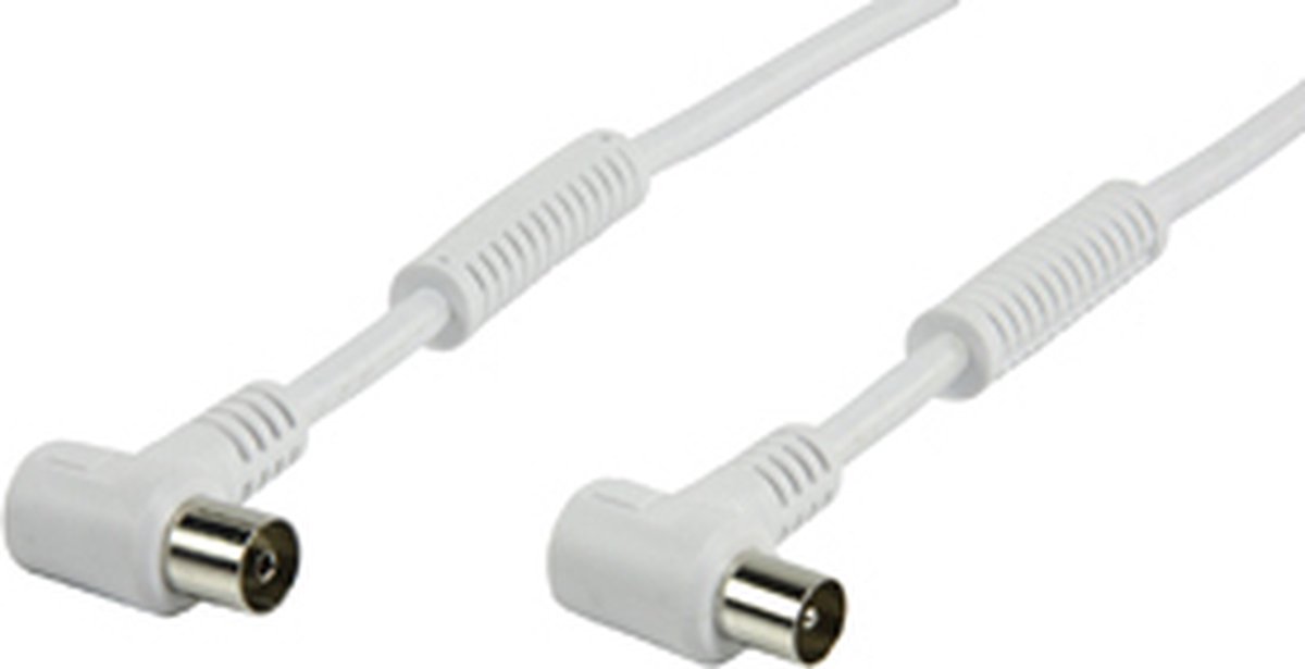 Valueline 120 Db 4-voudig Afgeschermde Haakse Coax Kabel 7.50 M