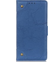 Apple iPhone SE (2020) Hoesje - Mobigear - Ranch Serie - Kunstlederen Bookcase - Blauw - Hoesje Geschikt Voor Apple iPhone SE (2020)