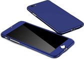 iPhone 12 Mini Full Body Hoesje - 2-delig Hoesje - Hard Kunststof - Back Cover - Apple iPhone 12 Mini - Blauw