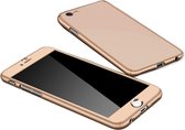 iPhone SE 2020 Full Body Hoesje - 2-delig Hoesje - Hard Kunststof - Back Cover - Apple iPhone SE 2020 - Goud