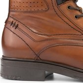 DenBroeck Hawkins St. Hoge heren veterschoenen - Gevoerde boots - Cognac Bruin Leer - Maat 45