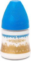 Suavinex Couture – Babyfles – donkerblauw – 150 ml +0m