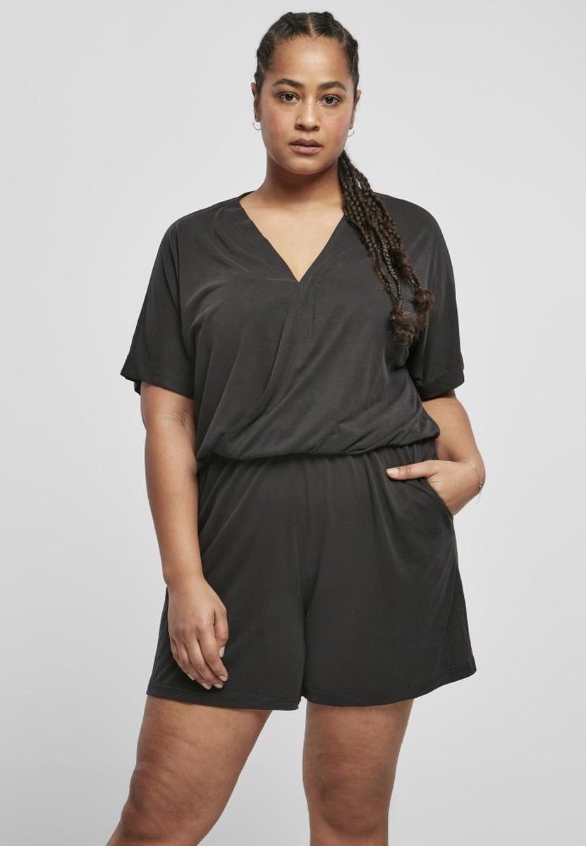 Urban Classics Short Modal Playsuit M Zwart