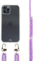 Case - Wildhearts Transparant Purple Fever Cord Case - iPhone