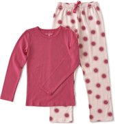 Little Label Pyjama Meisjes - Maat 158-164 - Fuchsia, Roze - Zachte BIO Katoen