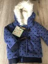 Baby Borgvest- Hartjes- Gevoerd vest-Maat 86
