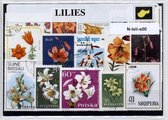 Lelies – Luxe postzegel pakket (A6 formaat) : collectie van verschillende postzegels van lelies – kan als ansichtkaart in een A6 envelop - authentiek cadeau - kado - geschenk - kaa