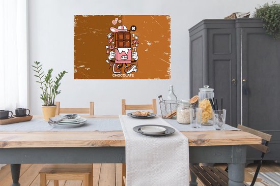 Affiche Chocolat - Rétro - Emballage - 120x80 cm