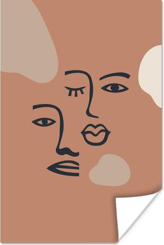 Poster Pastel - Couleur - Taches - 20x30 cm