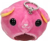 sleutelhanger squishy kat 8 cm roze