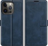Cazy iPhone 13 Pro Hoesje - Portemonnee Book Case - TPU Kunstleer - Blauw