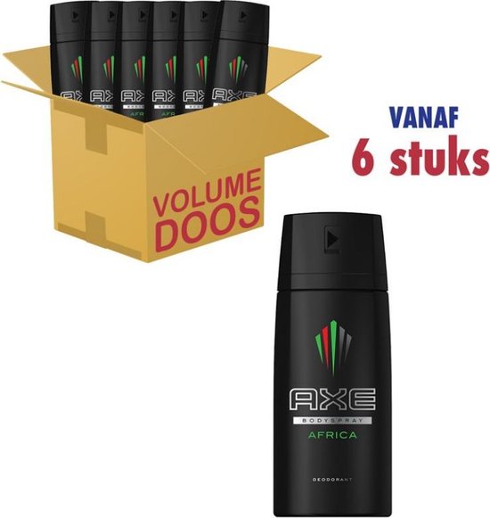 Axe Africa For - 6 x 150 ml - Deodorant Spray - Voordeelverpakking | bol.com