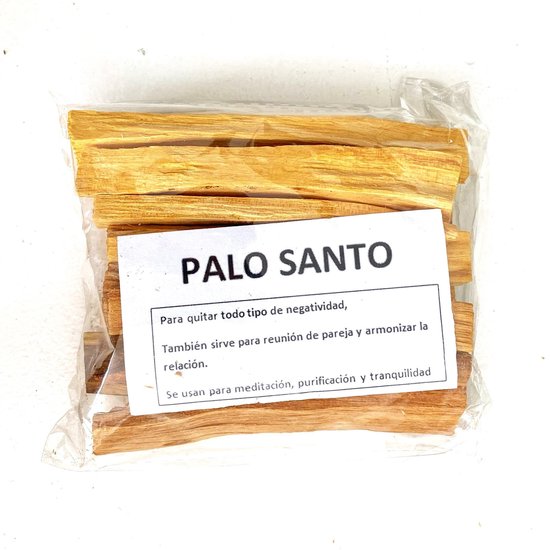 Bâtonnets de bois de Palo Santo originaux - 100 grammes - du Pérou
