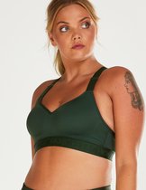 Hunkemöller Dames - Sport collectie - HKMX Sport bh The All Star Level 2  - Groen - maat F95