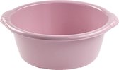 Kunststof teiltje/afwasbak rond 6 liter oud roze - Afmetingen 34 x 32 x 14 cm - Huishouden