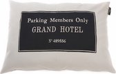 Lex & Max Grand Hotel - Losse hoes voor hondenkussen - Rechthoek - Kiezel - 100x70cm