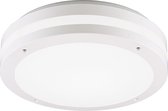 LED Plafondlamp - Torna Keraly - Opbouw Rond - Waterdicht - 12W - Warm Wit 3000K - Mat Wit - Kunststof