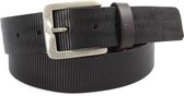 Riem donkerbruine leren