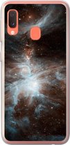 Geschikt voor Samsung Galaxy A20e hoesje - Galaxy - Planeet - Sterren - Siliconen Telefoonhoesje