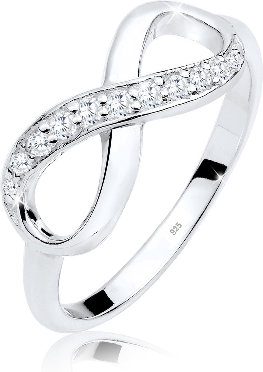 Elli Ring dames Infinity Symbool Trend in 925 sterling zilver
