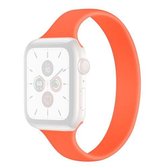 Silicagel Effen kleur krimpende geldvervangende horlogebanden uit één stuk, maat: M 142x14 mm voor Apple Watch Series 6 & SE & 5 & 4 40 mm / 3 & 2 & 1 38 mm (oranje)